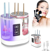 Electric Makeup Brush Cleaner with Dryer & Disinfecting Chamber