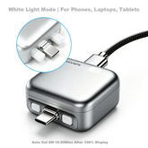 USB-C Phone Splitter Adapter with Automatic Power-Off