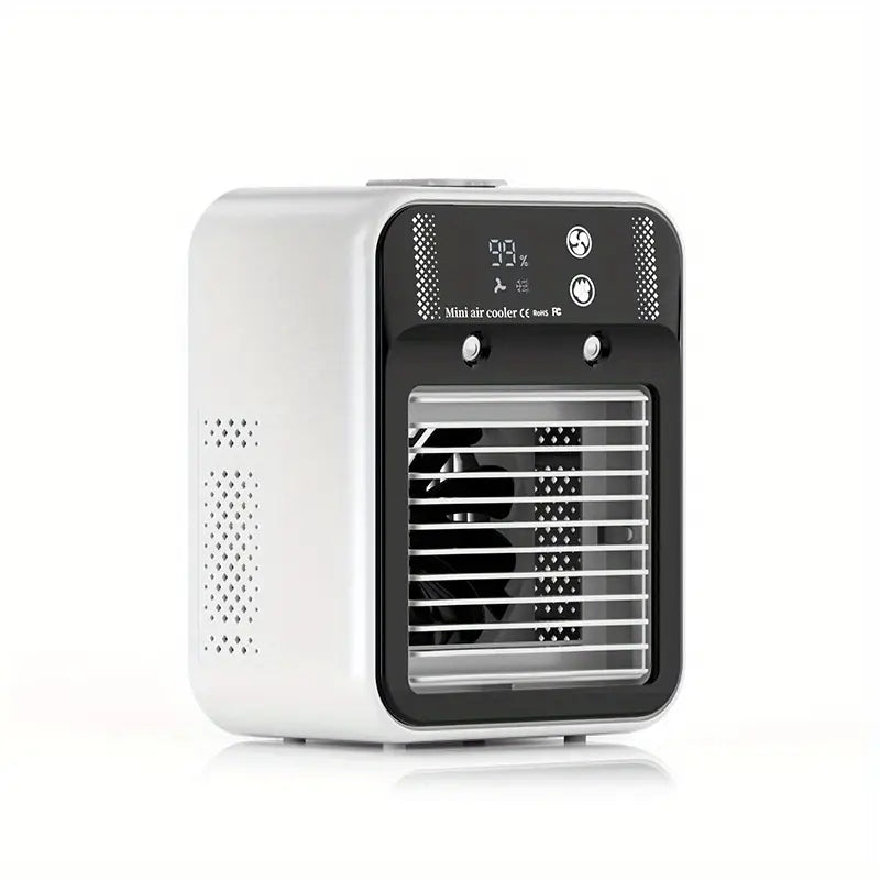 Mini Portable Air Cooler Fan with Water Air Conditioning for Home, Office & Car Use