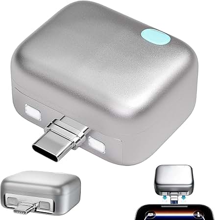 USB-C Phone Splitter Adapter with Automatic Power-Off