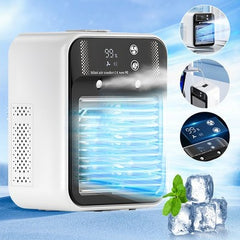 Mini Portable Air Cooler Fan with Water Air Conditioning for Home, Office & Car Use