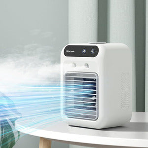 Mini Portable Air Cooler Fan with Water Air Conditioning for Home, Office & Car Use